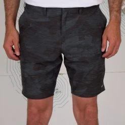 Salty Crew Mens Drifter 2 Black Camo Hybrid Walkshort