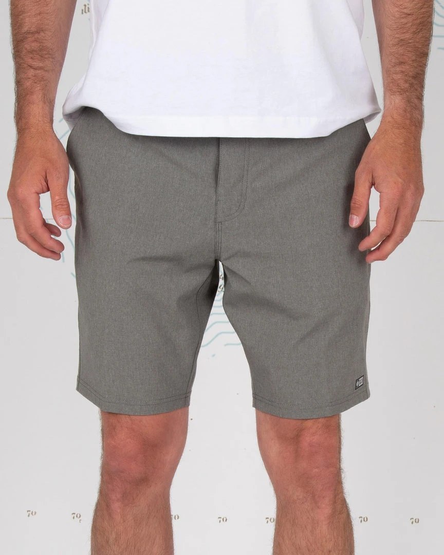 Salty Crew Mens Drifter 2 Grey Hybrid Walkshort