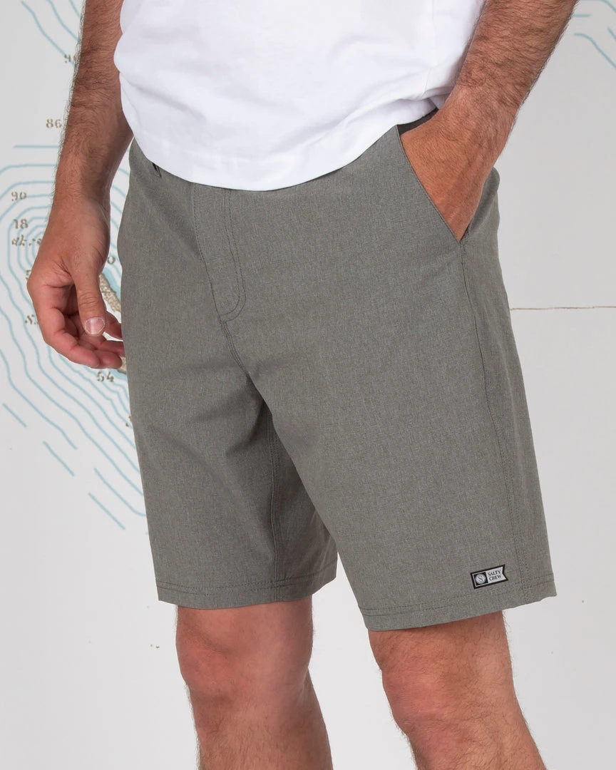 Salty Crew Mens Drifter 2 Grey Hybrid Walkshort