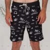 Salty Crew Mens Stringer Black Utility Boardshort