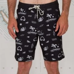 Salty Crew Mens Stringer Black Utility Boardshort