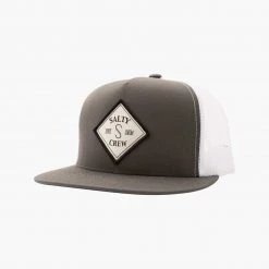 Salty Crew Mens Tippet Charcoal/White Trucker