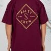 Salty Crew Youth Tippet Boys Burgundy S/S Tee