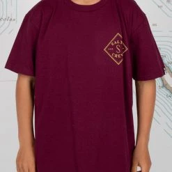 Salty Crew Youth Tippet Boys Burgundy S/S Tee
