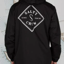 Salty Crew Mens Tippet Black Snap Jacket