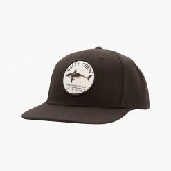 Salty Crew Bruce Boys Black 6 Panel Youth