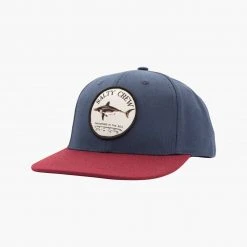 Salty Crew Bruce Boys Navy/Burgundy 6 Panel Youth