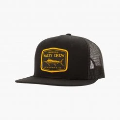 Salty Crew Mens Stealth Black Trucker