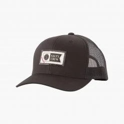 Salty Crew Topstitch Black Retro Trucker Mens