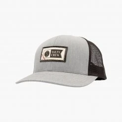 Salty Crew Topstitch Heather Grey/Black Retro Trucker Mens