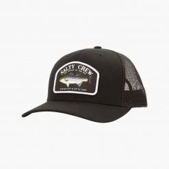 Salty Crew Striper Black Retro Trucker