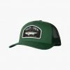 Salty Crew Mens Striper Green Retro Trucker