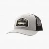 Salty Crew Striper Heather Grey/Black Retro Trucker