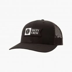 Salty Crew Pinnacle 2 Black Retro Trucker Mens