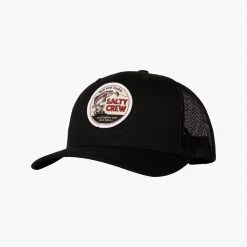 Salty Crew Mens Fly Guy Black Retro Trucker