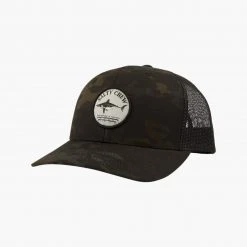 Salty Crew Womens Bruce Black/Camo Retro Trucker