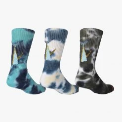 Salty Crew Tailed Assorted Tie Dye Sock 3 Pack