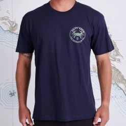 Salty Crew Blue Crabber Navy S/S Premium Tee Mens