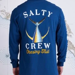 Salty Crew Tailed Harbor Blue L/S Standard Tee Mens