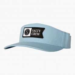Salty Crew Alpha Flag Light Blue Visor Mens