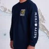 Salty Crew Ink Slinger Navy L/S Standard Tee Mens