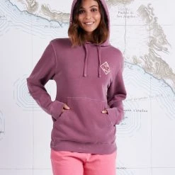 Salty Crew Retro Tippet Faded Plum Boyfriend Hoody