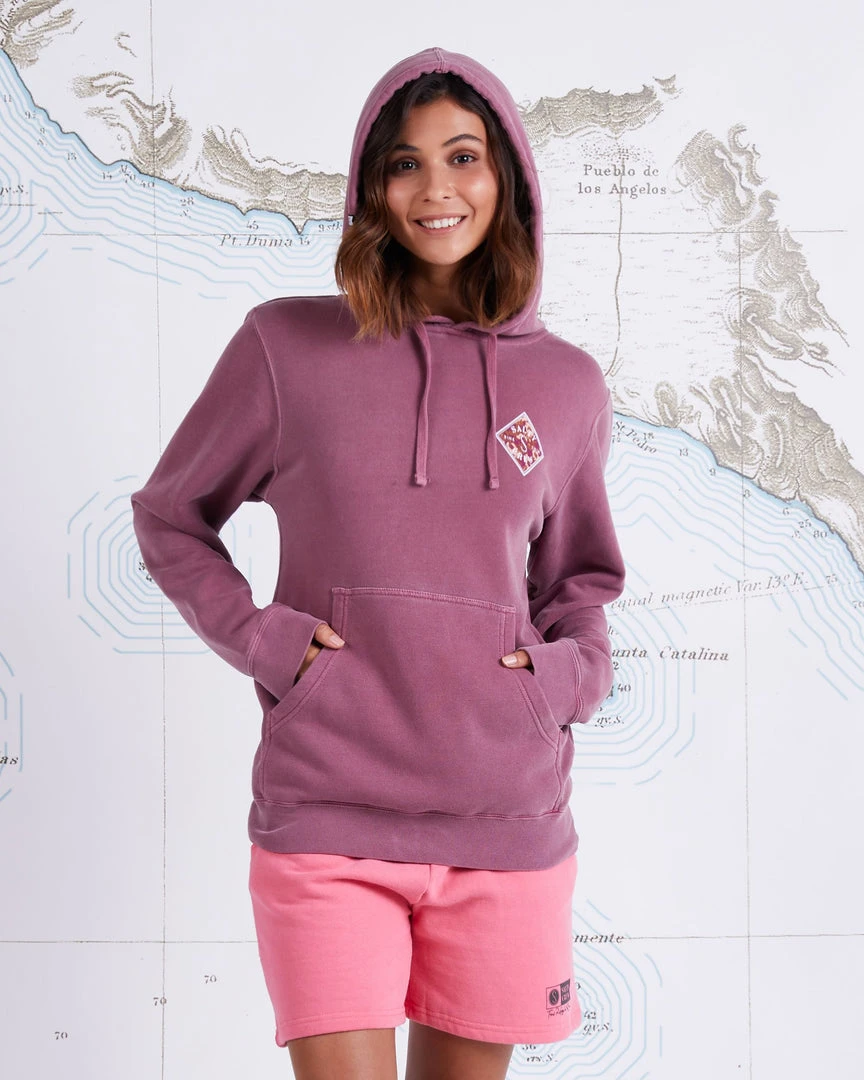 Salty Crew Retro Tippet Faded Plum Boyfriend Hoody