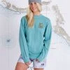 Salty Crew Womens Ink Slinger Mint Boyfriend Crew