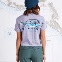Salty Crew Message Athletic Heather Skimmer Tee