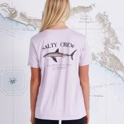 Salty Crew Bruce Lavender Fog Boyfriend Tee
