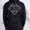 Salty Crew Tippet Black Camo Hood Fleece Mens