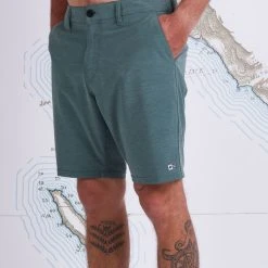 Salty Crew Mens Drifter 21" Rover Green Hybrid Walkshort