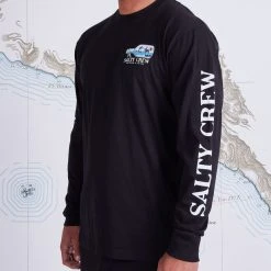 Salty Crew Message Black Premium L/S Tee