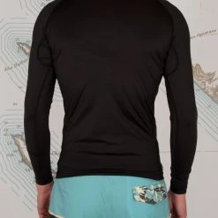Salty Crew Shelter Black L/S Rashguard Mens