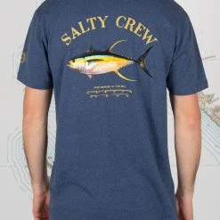 Salty Crew Mens Ahi Mount Navy/Heather S/S Standard Tee