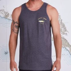 Salty Crew Mens Ahi Mount Charcoal Heather Tank