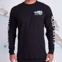 Salty Crew Message Black Premium L/S Tee