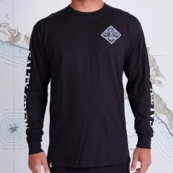 Salty Crew Mens Tippet Tackle Black Premium L/S Tee