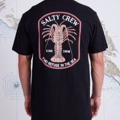 Salty Crew Spiny Black S/S Standard Tee Mens