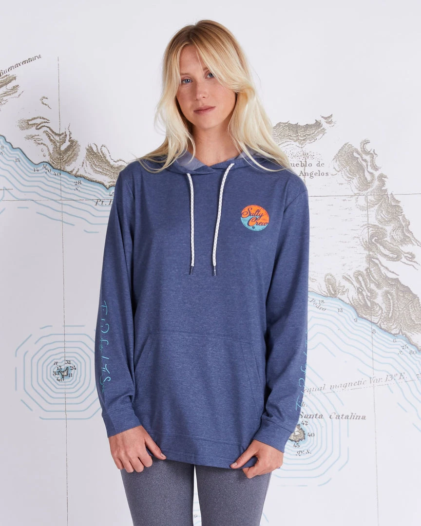 Salty Crew Womens Club Salty Navy Mid Weight Hoody