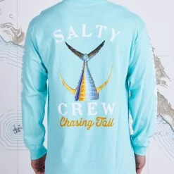 Salty Crew Mens Tailed Sea Foam L/S Standard Tee
