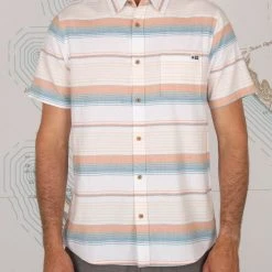 Salty Crew Mainland White S/S Woven Mens