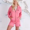 Salty Crew Alpha Deep Pink Zip Hoody