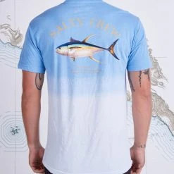 Salty Crew Fish Mount Ocean Dip Dye S/S Premium Tee Mens