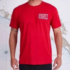 Salty Crew Layers Red S/S Premium Tee Mens