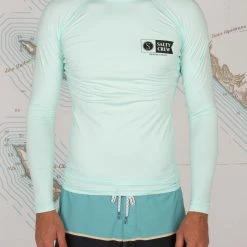 Salty Crew Shelter Sea Foam L/S Rashguard