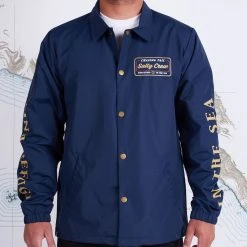 Salty Crew Marina Navy Coaches Jacket