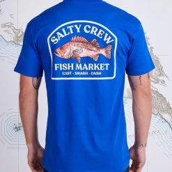 Salty Crew Mens Fish Market Royal Premium S/S Tee