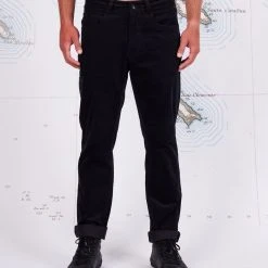 Salty Crew Finback Black Corduroy Pants