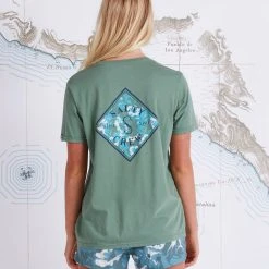 Salty Crew Womens Tippet Fill Fern Boyfriend Tee